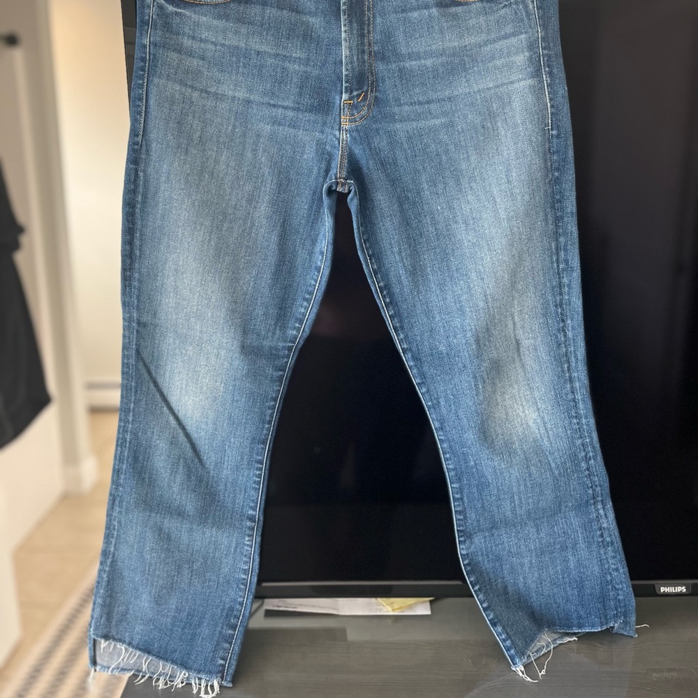 MOTHER Not Enough Rough Insider Crop Step Fray